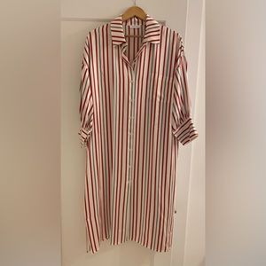 Anine Bing silk shirt dress, size L, never worn, perfect condition